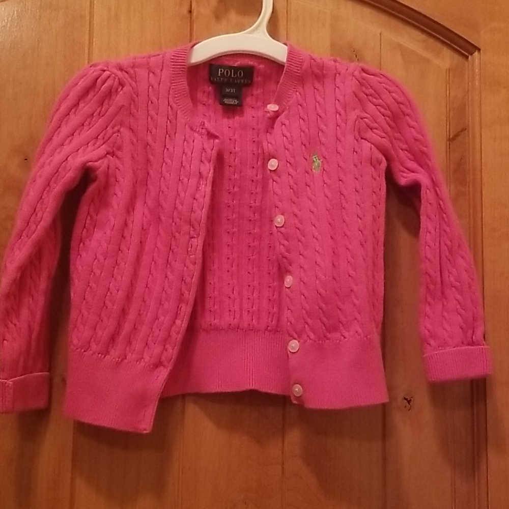 POLO toddler girls cardigan sweater